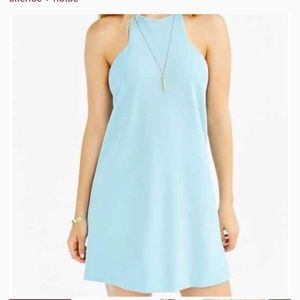 NWT silence + noise Marci blue mini dress M